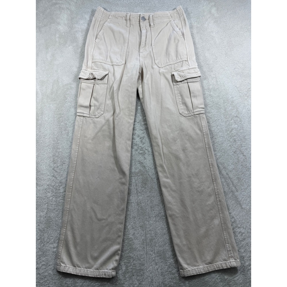 Altar'd State Womens Cargo‎ Utility High Rise Beige Pants 27 Meas: 28x31